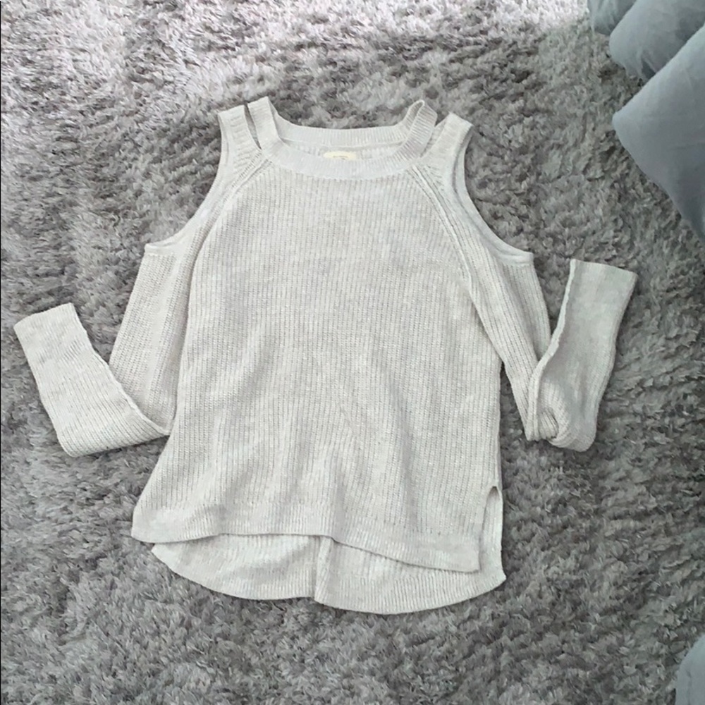 Hollister shoulder cut out sweater